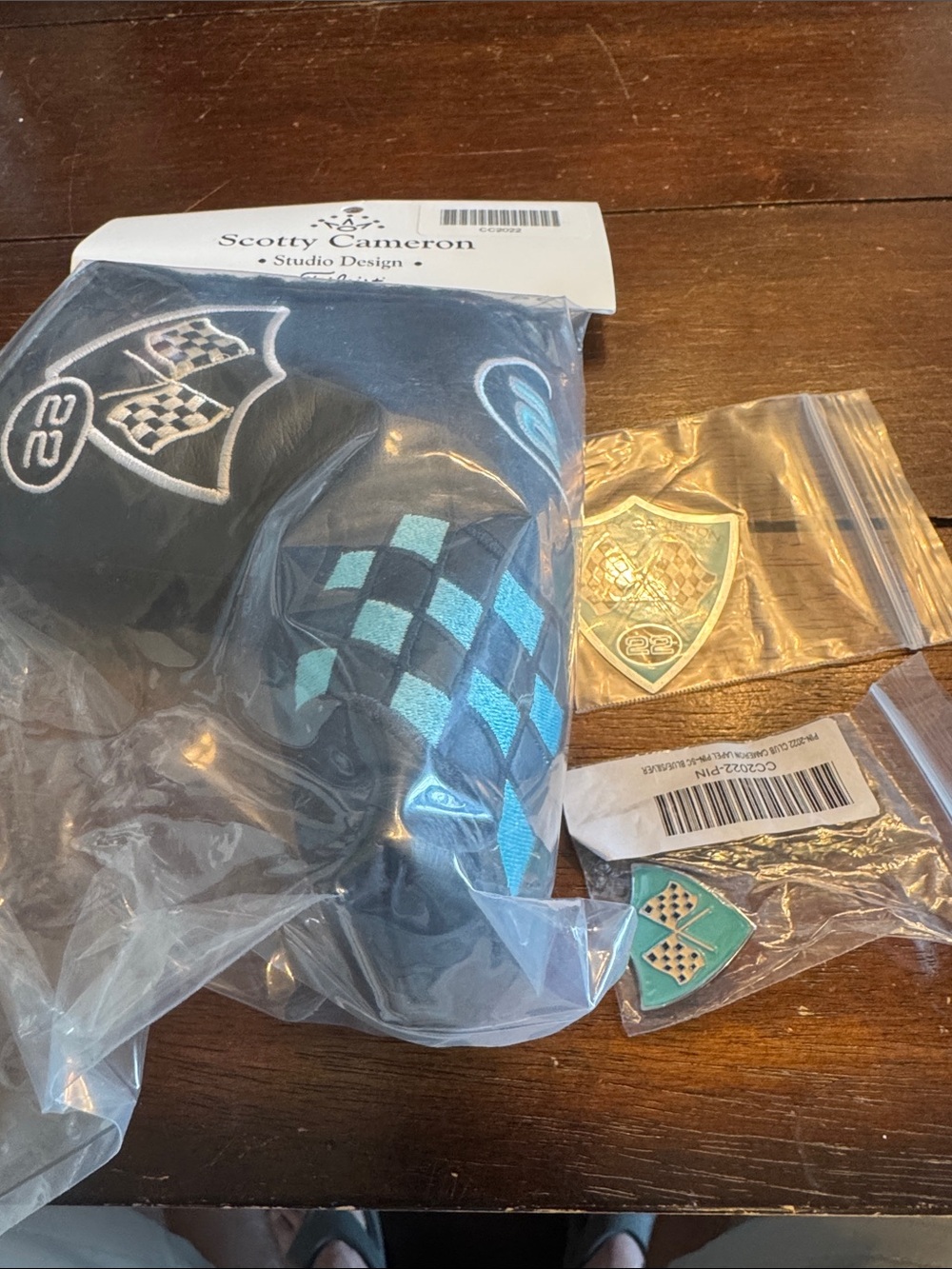 Scotty Cameron Men’s Black & Turquoise Golf Headcover new in wrapping. 2022 coll